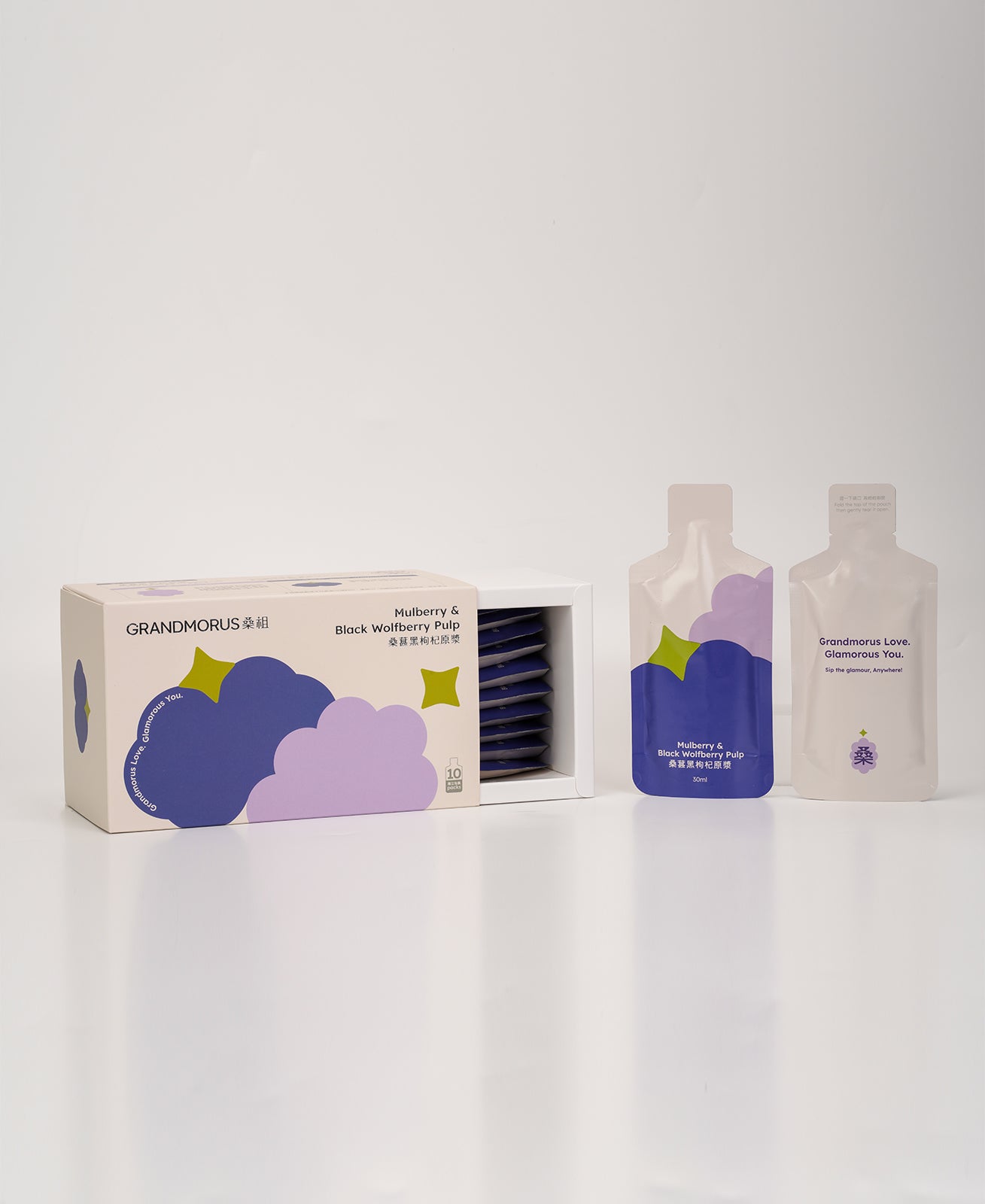 Grandmorus Mulberry & Black Wolfberry pulp (Best before: 1 July 2026) (New and old packaging will be shipped randomly)