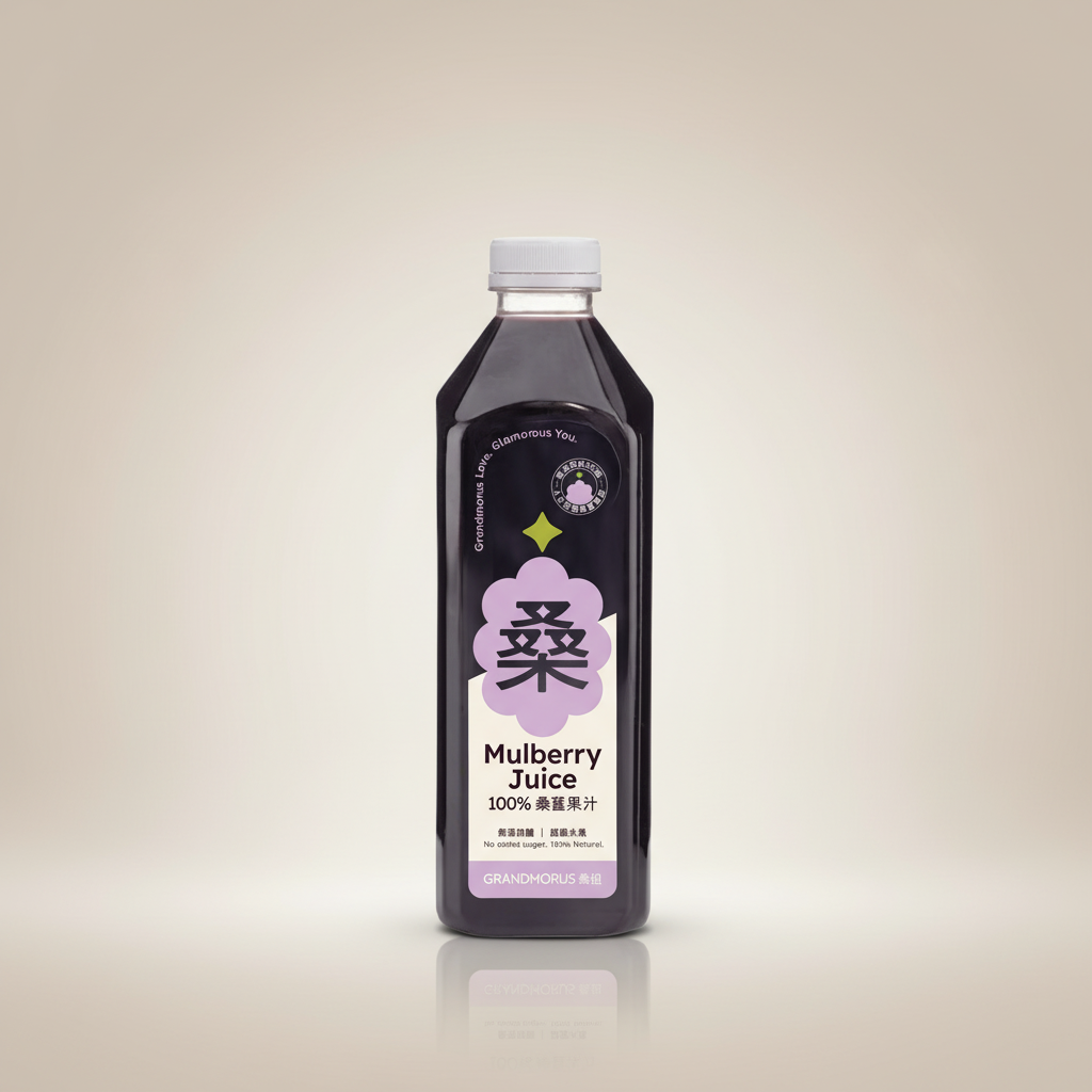 Grandmorus 100% Mulberry Juice 1000ml (No Added Sugar) Expiry date: 16 June 2026